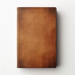 Deurstickers Book in leather cover on white background © Wall Art Galerie