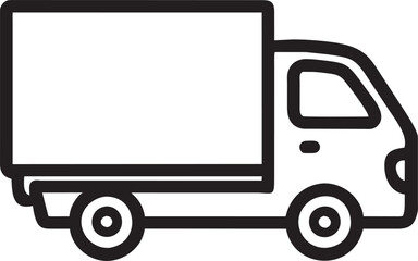 truck, icon outline