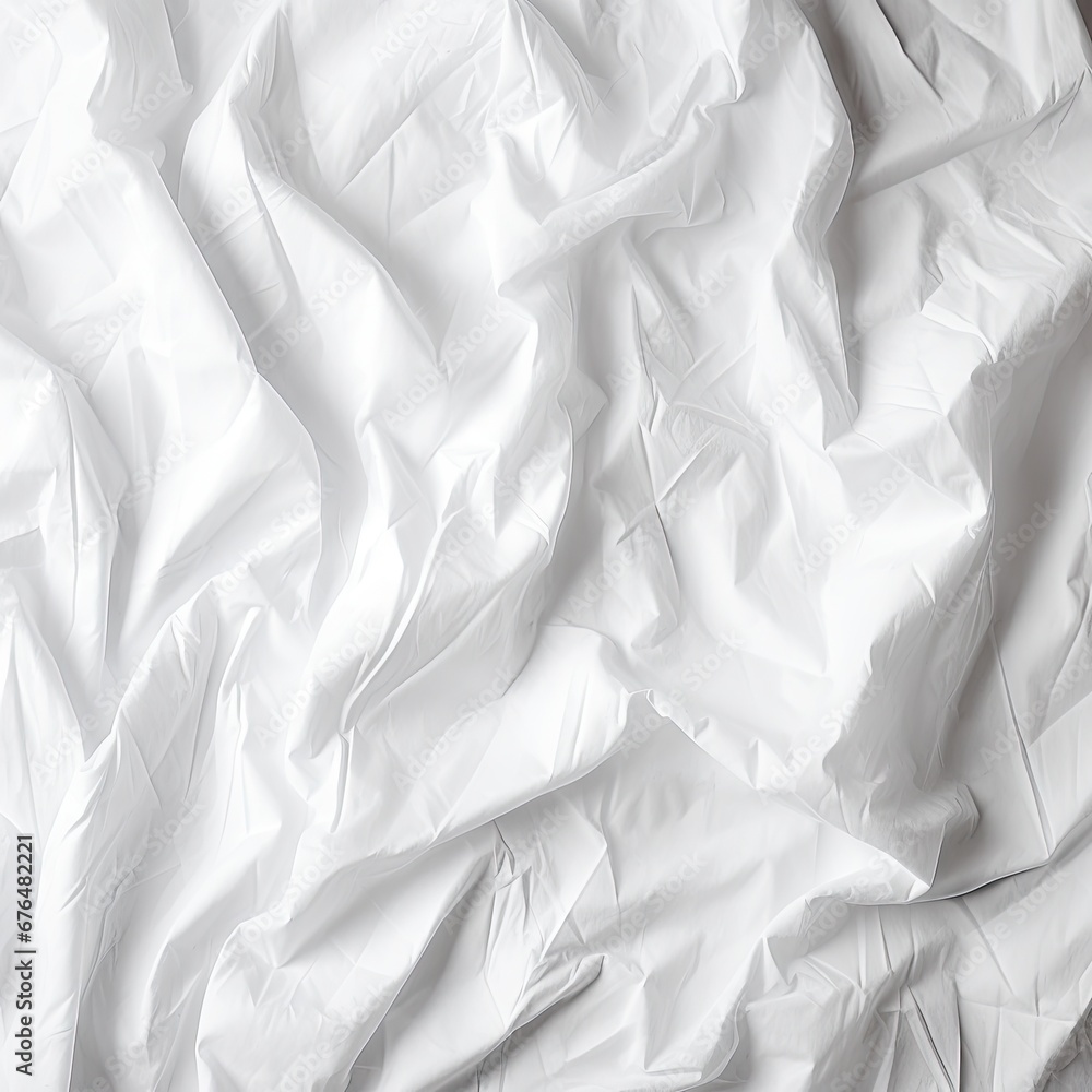 Poster a close up of a bed with white sheets and sheets on top of it and a clock on the side of the bed. ge