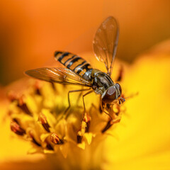 Abeille posée sur une fleur
