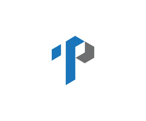 PT logo, Tp logo design vector template