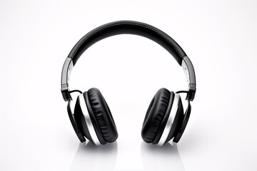 Fototapeta na wymiar Listening devices on a plain hue, ideal for audio enthusiasts.