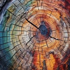 Timber colourful crosscut 02