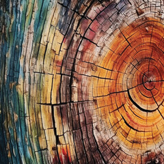 Timber colourful crosscut 04
