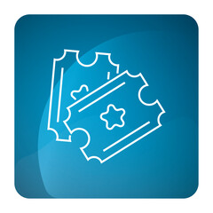 Isolated amusement park ticket icon Vector