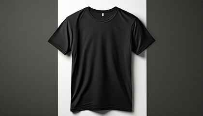 black t shirt mockup blank t shirt suitable for mockup illustration ai generative