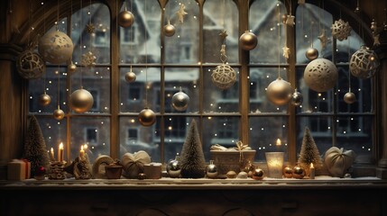 window decorations candles front tudor architecture architectural digest seasons background tightly framed tavern princess