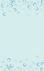 Blue Starfish Background Gray Vector. Clam Nautical Wallpaper. Whimsical Pattern. Sandstone Seashell Abstract Textile Card.