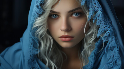  blue eyed woman