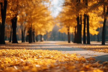 Beautiful autumn park.