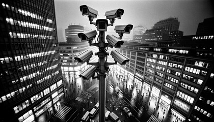 Urban Surveillance Cluster. Generatve AI.