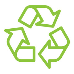Arrow icons for recycling and circulation