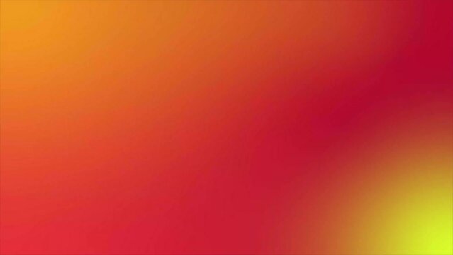 Abstract Blurred red, yellow and orange Soft Gradient Cycle Slow Motion Background Loop, multicolor gradient backdrop moving in loop