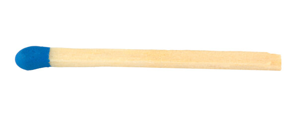 Wooden match close-up isolated on white background