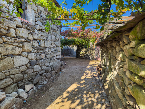 Regoufe rural village, lost in the middle of Serra da Arada, in Arouca, typical village in Aveiro, Portugal