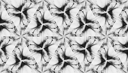 Black and White Seamless pattern tile for hypnotic design 