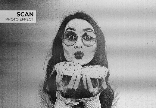 Scan Photo Effect