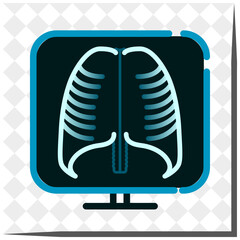 Color, vector icons on a medical theme.