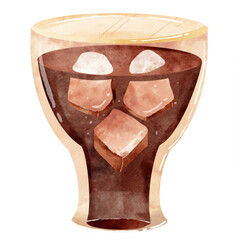 PNG photo fresh cola drink in glass