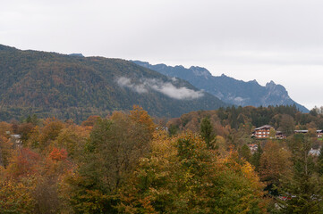 View of Berchtesgaden National Park, Berchtesgaden Alps, Berchtesgadener Land, Bavaria, Germany, Europe