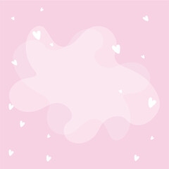 Colored background with heart shapes Vector