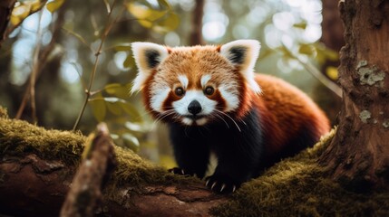 Fototapeta premium Red Panda in Tree