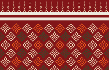 Seamless Thai silk fabric pattern. Abstract, vector, illustration. Texture, clothing, scarf, decoration, motifs silk.
