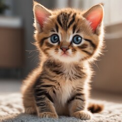 Create a baby cat high resolution, ultra realistic, stock image, extra detailed, generative Ai