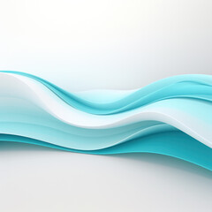 Obraz premium Serene 3D Aqua Ripples - Sophisticated and Clean Professional Backdrop