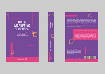 digital marketing book cover template design