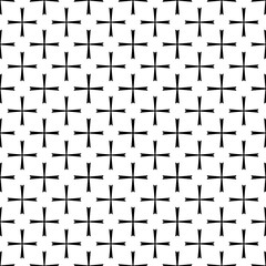 Black and white seamless abstract pattern. Background and backdrop. Grayscale ornamental design. Mosaic ornaments. Vector graphic illustration. EPS10.