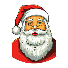 Cartoon Santa Claus Vector Illustration