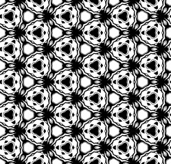 Black seamless abstract pattern. Overlay for background and backdrop. Ornamental design. PNG graphic illustration with transparent background.