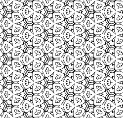 Fototapeta premium Black seamless abstract pattern. Overlay for background and backdrop. Ornamental design. PNG graphic illustration with transparent background.