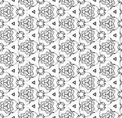 Fototapeta premium Black seamless abstract pattern. Overlay for background and backdrop. Ornamental design. PNG graphic illustration with transparent background.