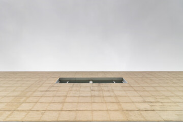Abstract modern architecture. Office building exterior.