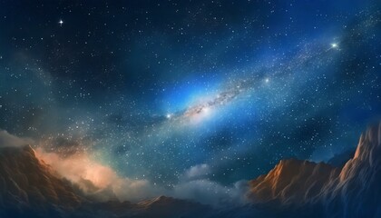 Obraz na płótnie Canvas Universe filled with stars, nebula and galaxy background