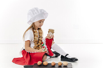 little girl cook