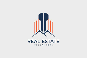 Real estate building logo design for house business logo with creative idea