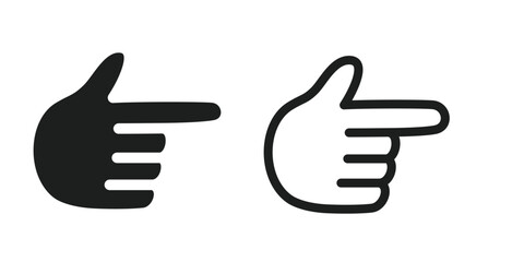 Icon set associated with the computer cursor