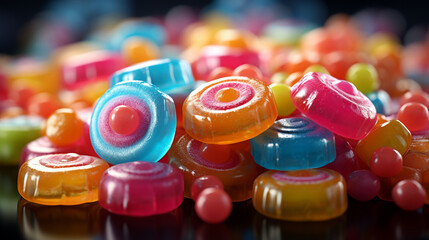 Fototapeta na wymiar Colorful candies.