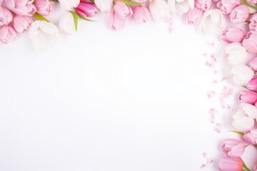 Naklejka na ściany i meble spring floral background with copy space