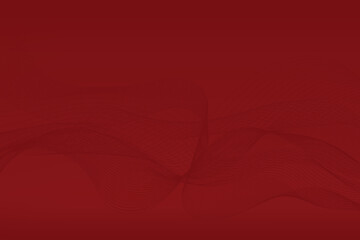 Red abstract background with smoky wavy lines