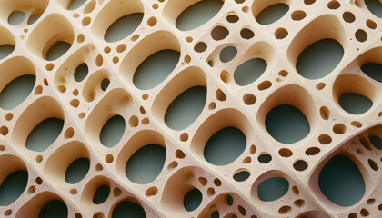 abstract geometic 3d background sponge structure holes texture