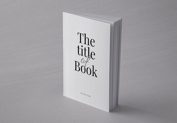Cover Book Mockup with Editable Text - obrazy, fototapety, plakaty