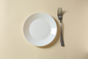 plate and cutlery