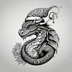 Dragon magic: a good Japanese style tattoo