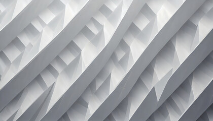 abstract 3d white background geometric pattern texture generative ai