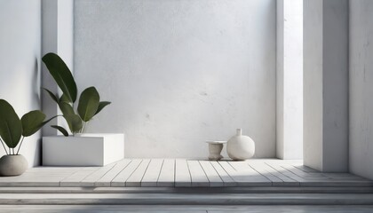 Product Platform. Home Decoration with Modern Designed Flower Pots. Minimalist Style. Pots That Add Liveliness to the Windowsill