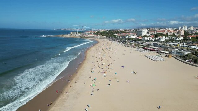 Praia Carcavelos Portugal Lisboa Ver&atilde;o Europa Cascais Surf Ondas Mar Oceano Atl&acirc;ntico Ondas Azul Verde Paisagem Natural Natureza Portugu&ecirc;s Portugal Marginal Freguesia Portuguesa Forte S&atilde;o Juli&atilde;o Barra